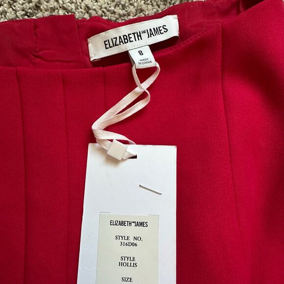 Elizabeth & James berry pink/red Hollis sleeveless mini dress size 8 NWT - Picture 9 of 15